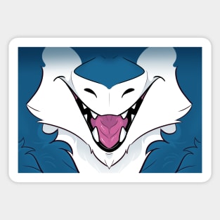 Blue Sergal Sticker